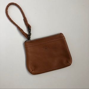 Will Leather Goods Tan Wristlet
